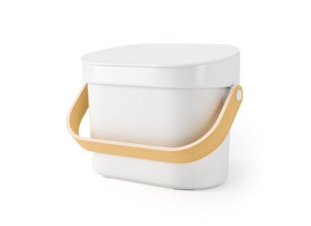 Tafelafvalemmer Bellwood Compost 4L - kunststof - wit