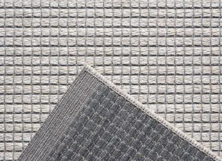 Detailfoto - Buitentapijt Brandon 80x150cm - polypropyleen - grijs