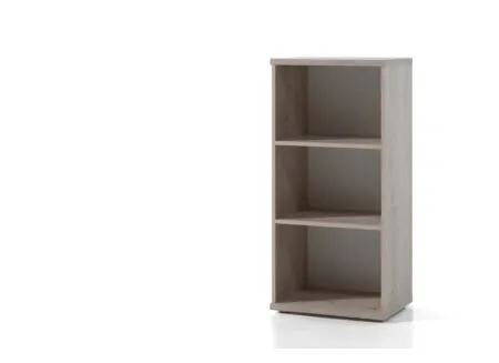Plus Important - Étagère Turbo1 54x42x117cm - mélamine - chêne d'automne & blanc