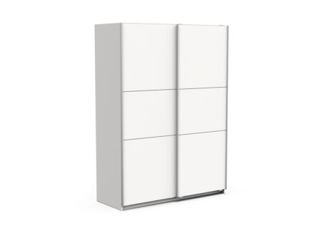 Schuifdeurkast Ghost 148cm - decor - wit