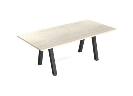 Tafel Veneto  200x100cm - HPL - greige travertin & antraciet