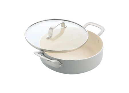 Sauteerpan Dagelijkse Kost Ø24cm - aluminium - beige & grijs