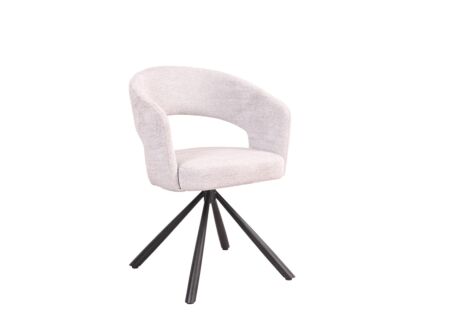 Draaistoel Robin 60x56x79,5cm - stof - beige