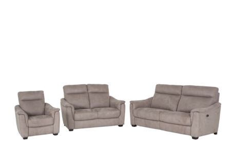 Zetel Centanni 2,5+2+1-zit - stof - grijs met relax
