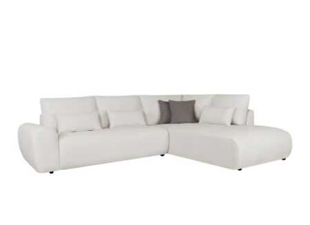 Hoeksalon Garama 281x229cm - polyester - beige