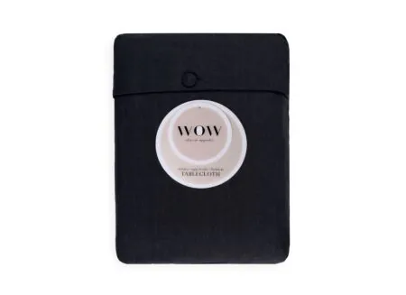 Hoofdfoto - Tafelkleed WOW Essence Midnight  150x250cm - katoen & linnen - zwart
