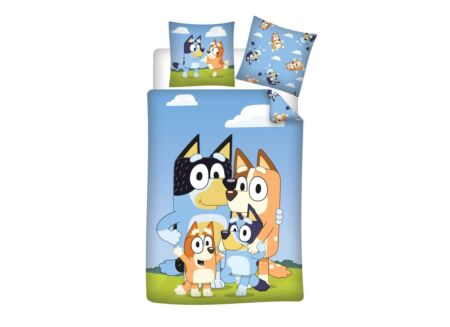 Dekbedovertrek BLUEY 140x200cm - polykatoen - multicolor