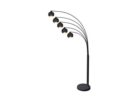 Booglamp Sphere H220cm E14 - metaal - zwart & goud