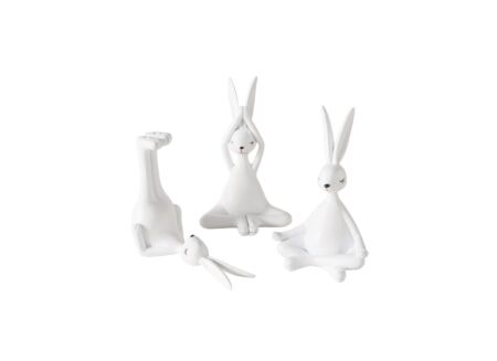 Figuur Yoga Haas H13cm - polystone - mat wit
