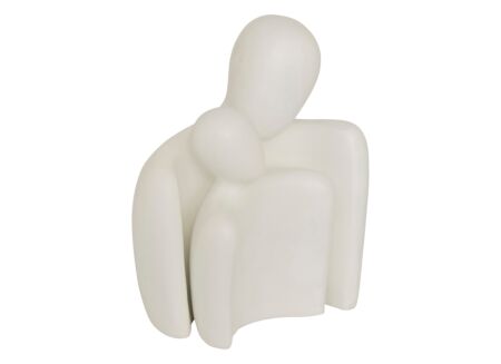 Beeld Paar Rima H22,5cm - polystone - wit