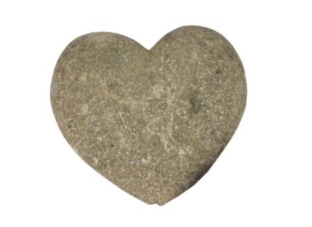 Beeldje Fadarstone Hart 20x20x9cm - stoneware - grijs