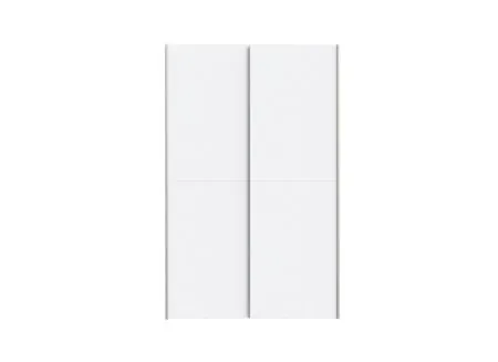 Schuifdeurkast Ozzula 120cm - decor - wit