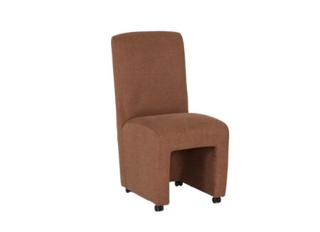 Stoel Larissa 50x70x100cm - stof - bruin