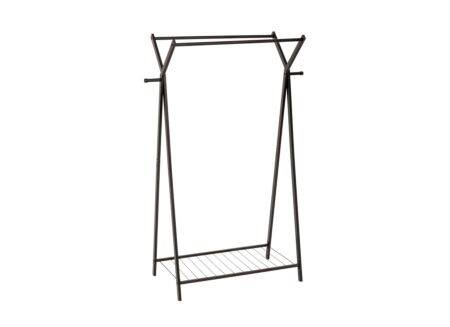 Kledingrek Metty 98x43,5x145cm - staal - zwart