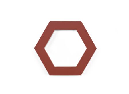 Pannenonderzetter 16x14cm - silicone - bordeaux