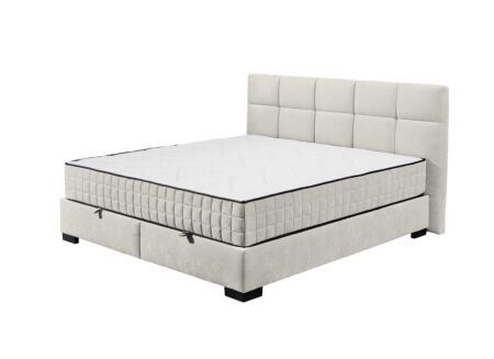 Bedbox Nagol A 180x200cm met opbergruimte stof beige