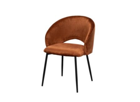 Stoel Read 58x62x80,5cm - stof - roest
