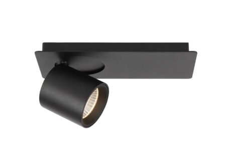Ledspot met 1 spot 7,5W - zwart