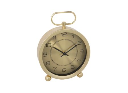 Wekker Irina H19cm - metaal - goud