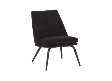 Fauteuil Yoyo 56x73x77cm - stof - zwart