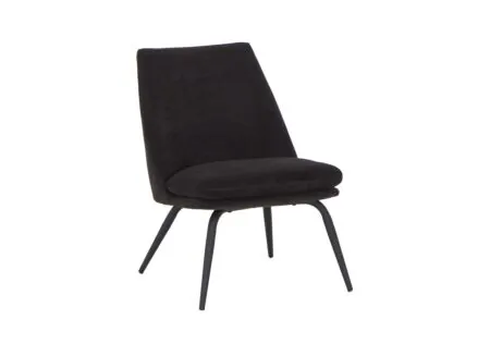 Fauteuil Yoyo 56x73x77cm - stof - zwart
