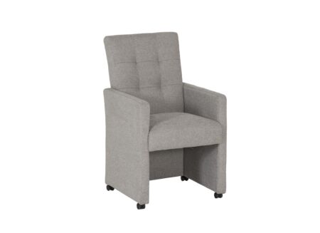Stoel Bilbao 59x57x97cm - stof - grijs