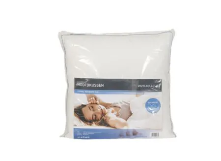 Aperçu - Oreiller Boxmodel 55x55cm - percale coton - blanc