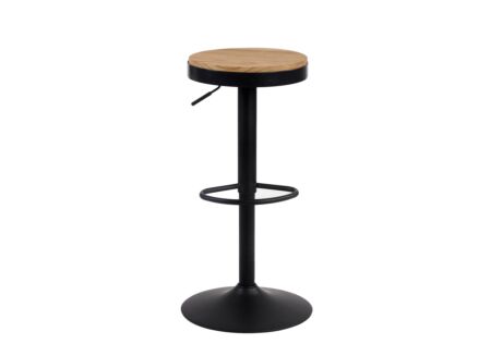 Barkruk Karma ZH59-80cm - hout - bruin/zwart