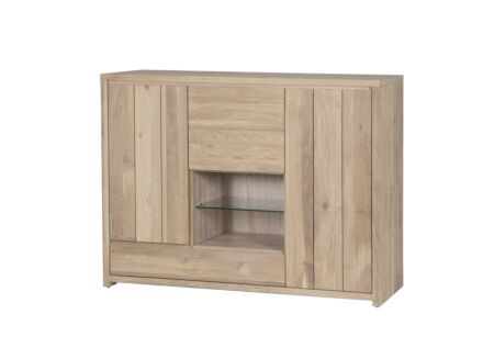 Kast Amarillo 160x45x120cm - eik massief & decor - naturel