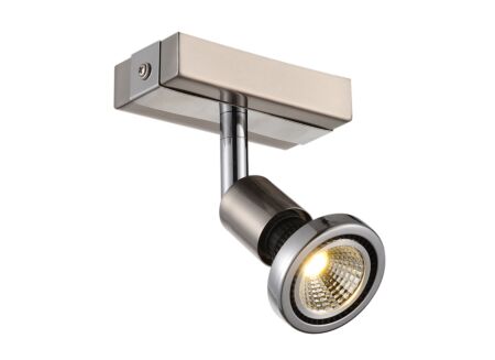 Wandspot chroom geborsteld staal 5W GU10