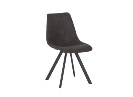 Stoel Frantz 47x57x83cm - stof - antraciet