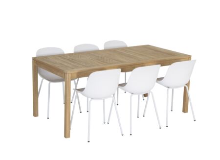 Eetkamer Voodoo met 6 stoelen Atacama - tafel 180x90cm