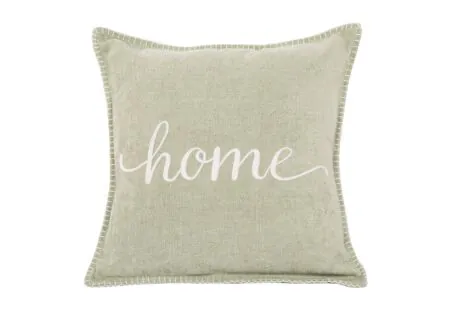 Kussen Damian Home 45x45cm - stof - sage green