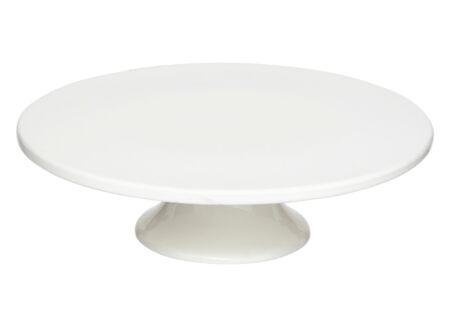 Taartschotel Nora Ø28x9cm - aardewerk - wit