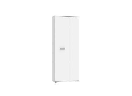 Schoenenkast 69x35x179 - meubelplaat - wit