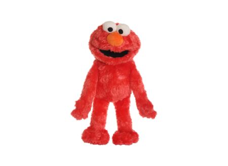Handpop Sesamstraat Elmo 33-37cm - polyester - rood