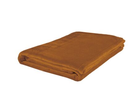 Plaid Abby 150x200cm - fleece - cognac