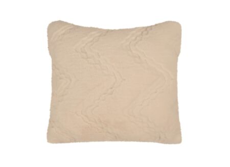 Kussen Zig Zag 45x45cm - polyester - beige