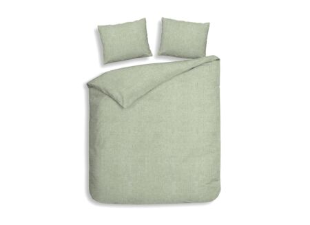 Dekbedovertrek 240x220cm - flanel - laurel green