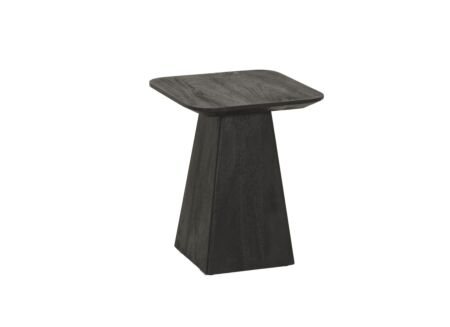 Salontafel Thalia 40x40cm - mango massief - zwart