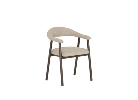 Stoel Aisa 55x56x75,5cm - stof - taupe