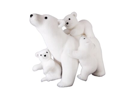 Figuur Ijsbeer familie H42cm