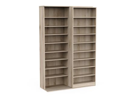 Boekenrek Bento 117x44x179cm - decor - kronberg eik