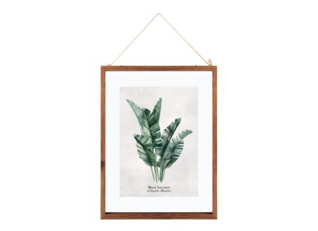 Fotokader 40x30cm - glas - bruin & groen