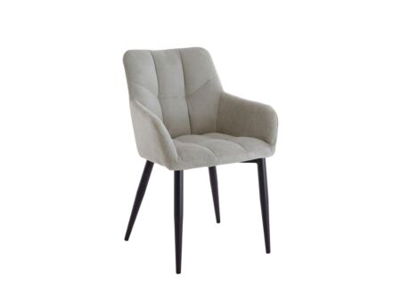Fauteuil Conan 61x56x84cm - stof - lichtgrijs