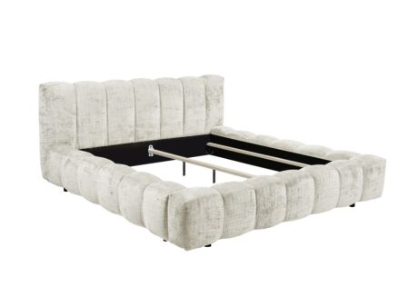 Gestoffeerd bed Bexley 160x200cm - polyester - cremona ivoor