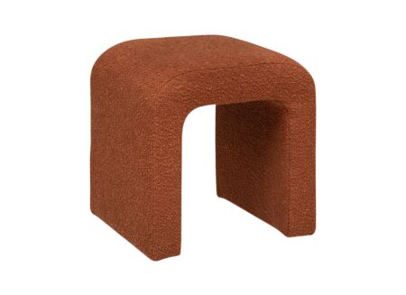 Poef 41x35,5cm bouclé amber