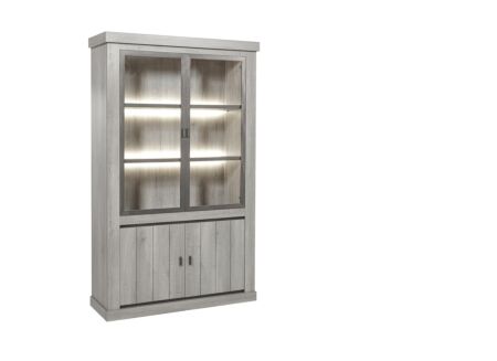 Vitrinekast 135cm - decor - dark forest
