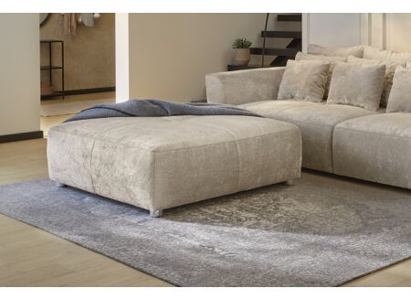 Poef Gulliver 126x41cm stof beige