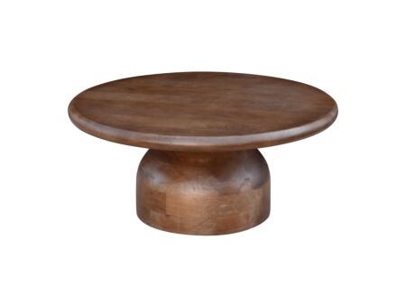 Salontafel Mambo Ø80cm - mango massief - bruin